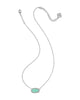Kendra Scott - Necklace - Elisa Silver Pendant - Mint Iridescent Abalone - Findlay Rowe Designs