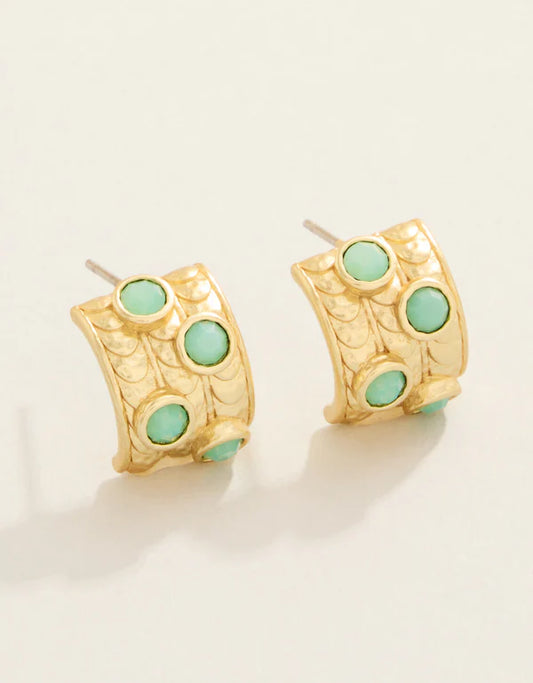 Spartina - Earrings - Karissa Hoop - Sea Foam - Findlay Rowe Designs