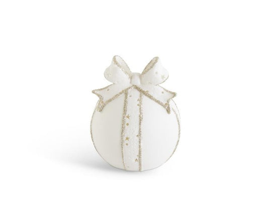 Ornament - Porcelain LED Tabletop Ornament - White Small