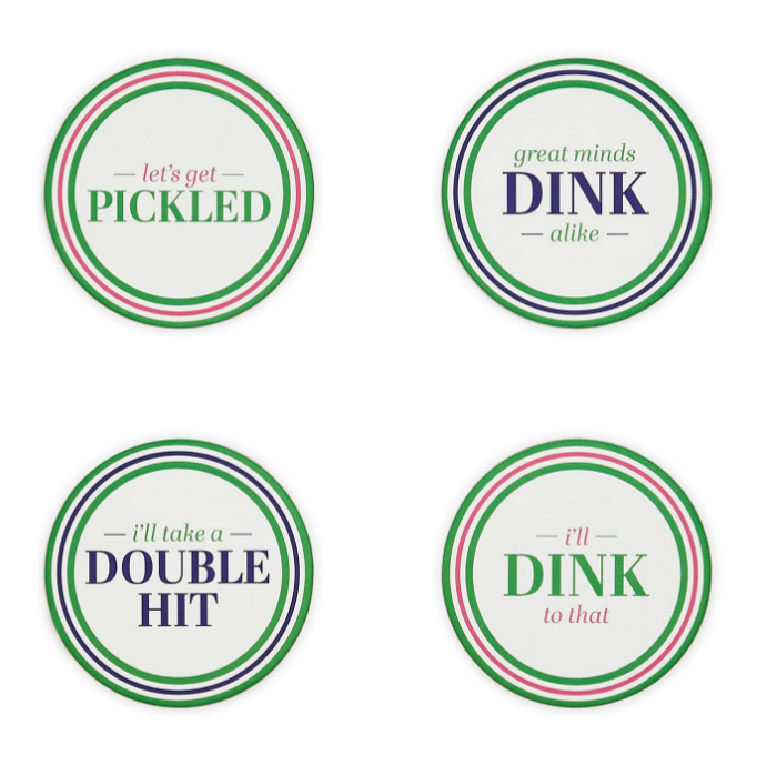 Paper Coasters - Pickleball Set/24 - Findlay Rowe Designs