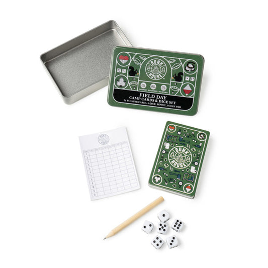 Bunkhouse Field Day Camp Cards & Dice Set - Findlay Rowe Designs