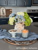 Mud Pie - Candy Dish - Blue Gingham Bow