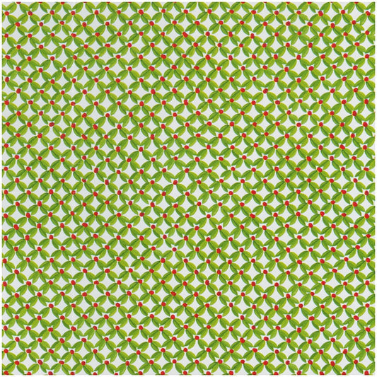 Caspari - Wrapping Paper - Leaf And Berry Ditz - NO SHIP - STORE PICKUP - Findlay Rowe Designs