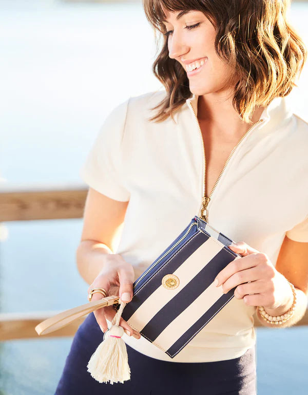 Spartina 449 - Wristlet - Emmy - Pink Stripe - Findlay Rowe Designs