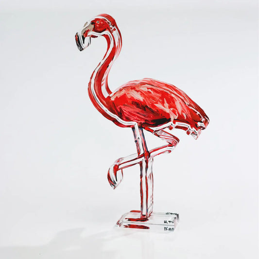 Lauren Dunn - Acrylic Block - Flamingo - Findlay Rowe Designs