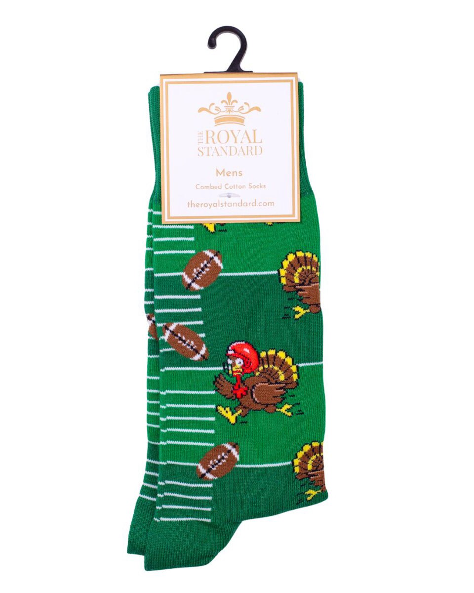 Socks - Men's -  Football Turkey Socks - Findlay Rowe Designs