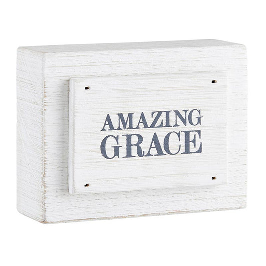 Wood Block - Amazing Grace - Findlay Rowe Designs