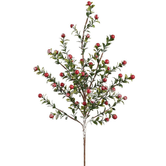 Allstate Floral - 21" Snowed Berry Spray Red - Findlay Rowe Designs