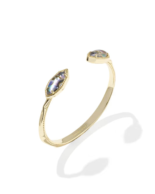 Kendra Scott - Bracelet - Ophelia Gold Cuff - Abalone Shell - Findlay Rowe Designs