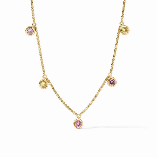 Julie Vos - Necklace - Rainbow Delicate Charm - Pink Dawn - Findlay Rowe Designs