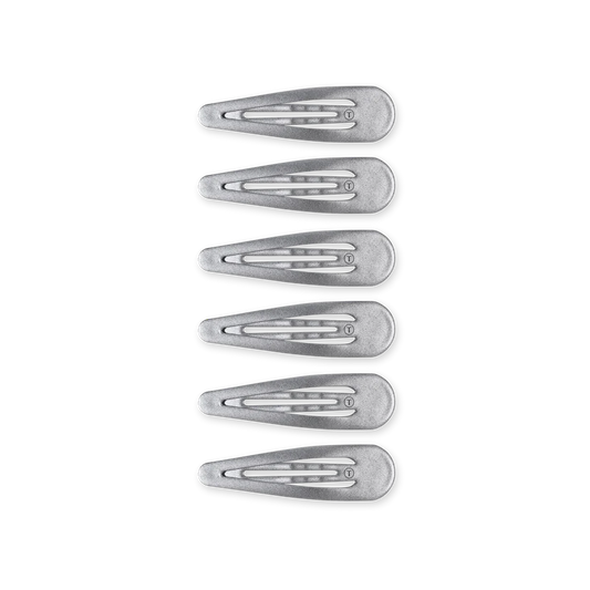 Teleties - Snap Clips - 6count - Silver - Findlay Rowe Designs