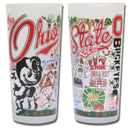 Catstudio Collegiate Glass - Ohio State - Findlay Rowe Designs
