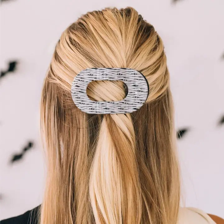 Teleties - Flat Round Hair Clip - Mummy Knows Best - Medium - Findlay Rowe Designs