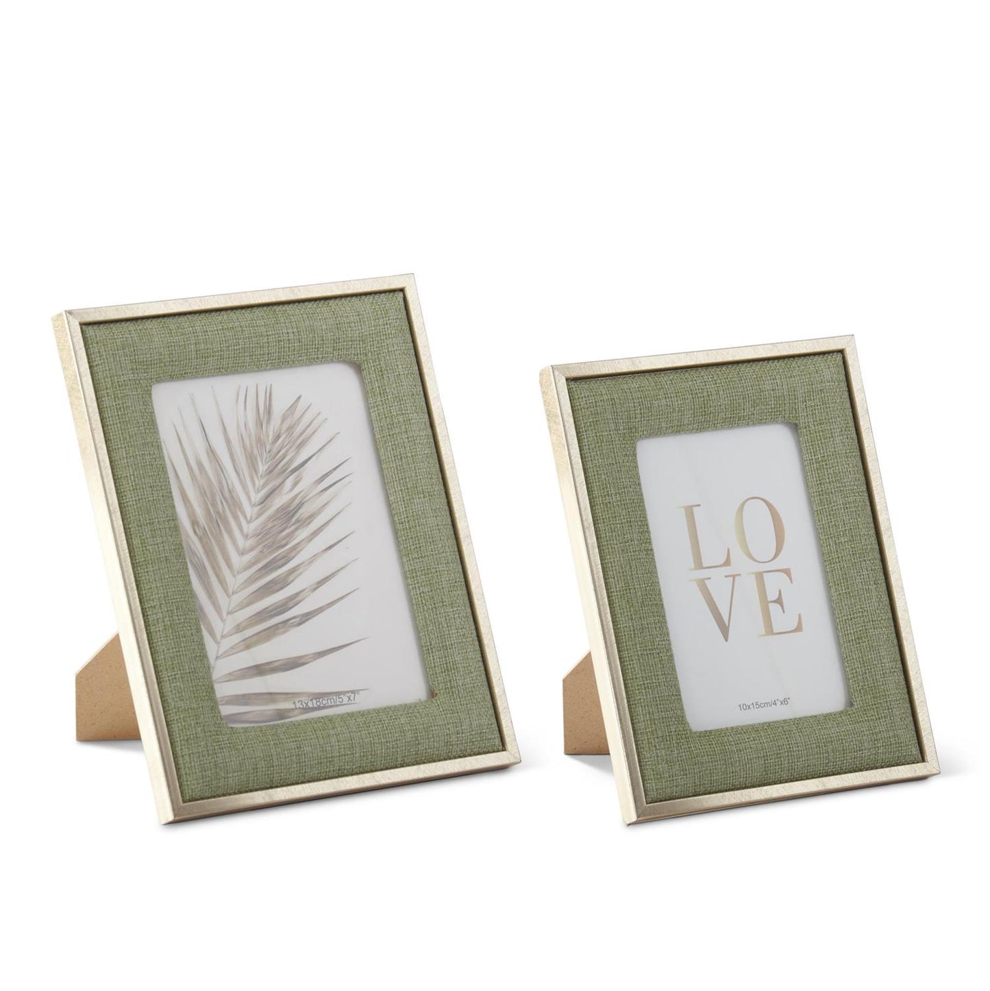 Frames - Woven Linen Gold - Light Green - Findlay Rowe Designs