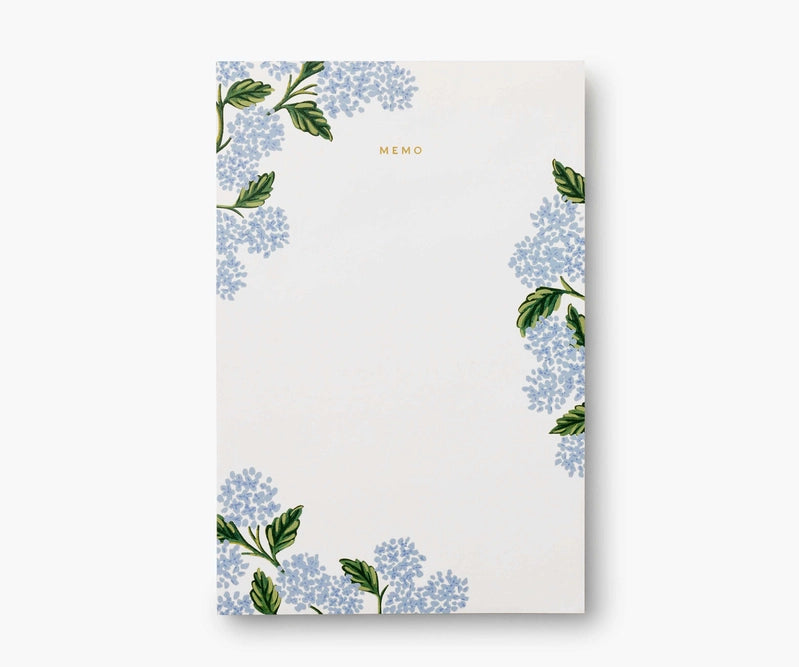 Rifle Paper Co - Hydrangea Memo Pad - Findlay Rowe Designs