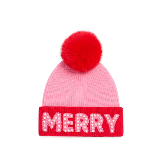 Shiraleah - Beanie - Merry Pearls - Pink