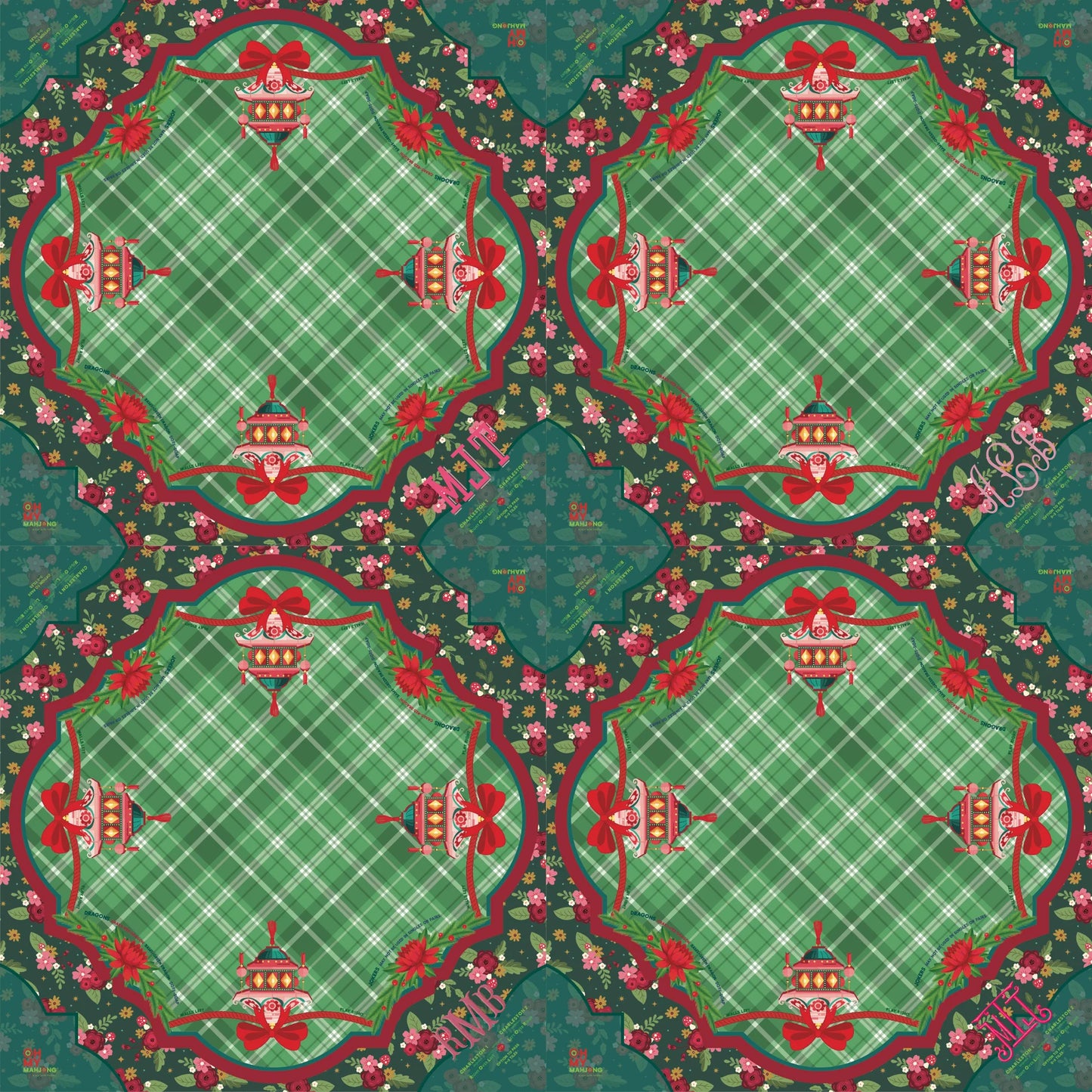 Oh My Mahjong - Mat in Tube - Yuletide - Findlay Rowe Designs