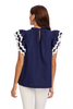 Mud Pie - Top - Angie Ric Rac - Navy - Findlay Rowe Designs