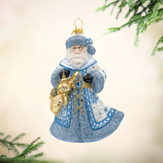 Christopher Radko - Ornament - Ivory Frost Santa