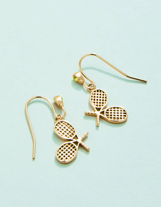 Spartina - Earring - Tennis Racket - Lime - Findlay Rowe Designs