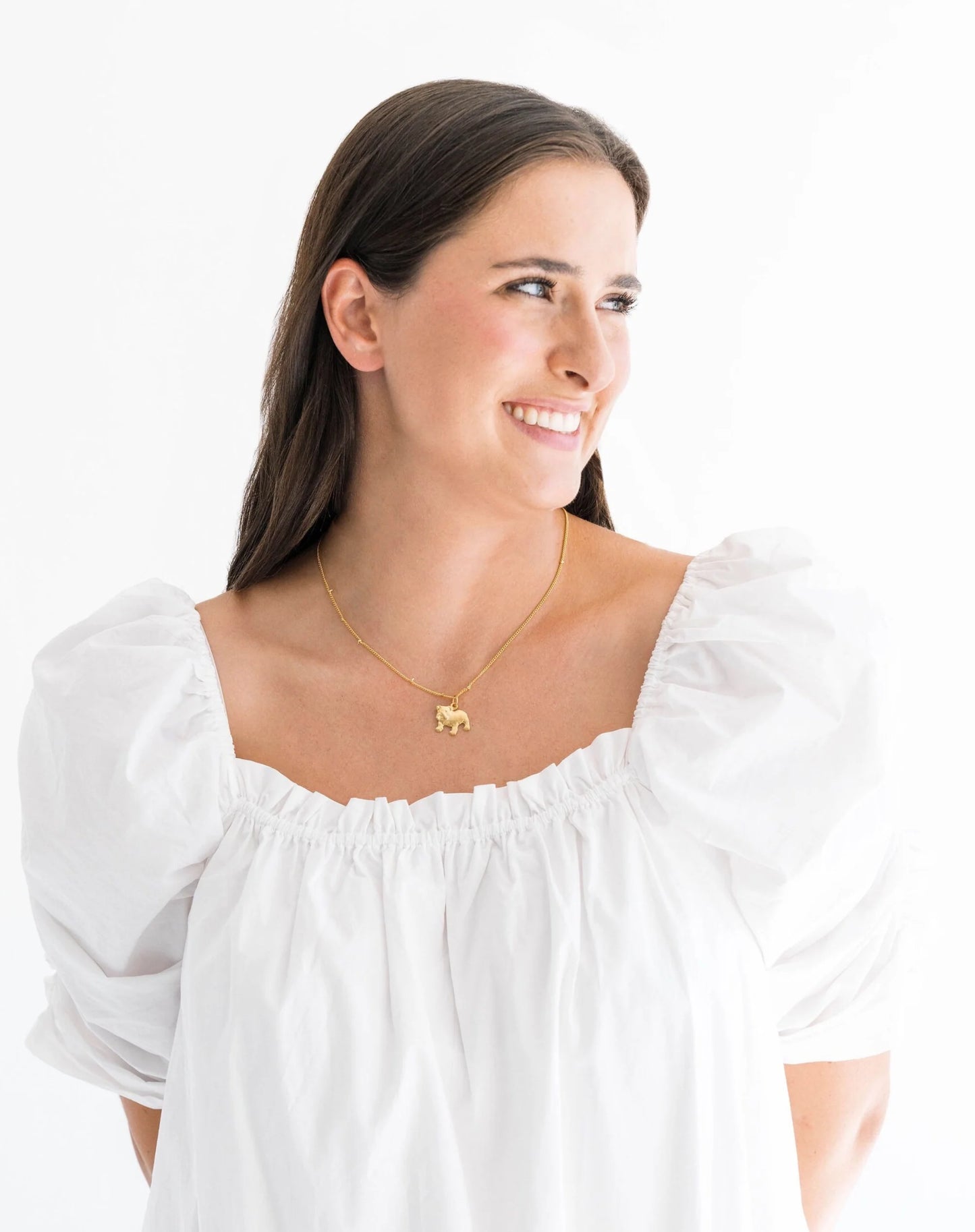 Susan Shaw - Necklace - Dainty Bulldog - Findlay Rowe Designs