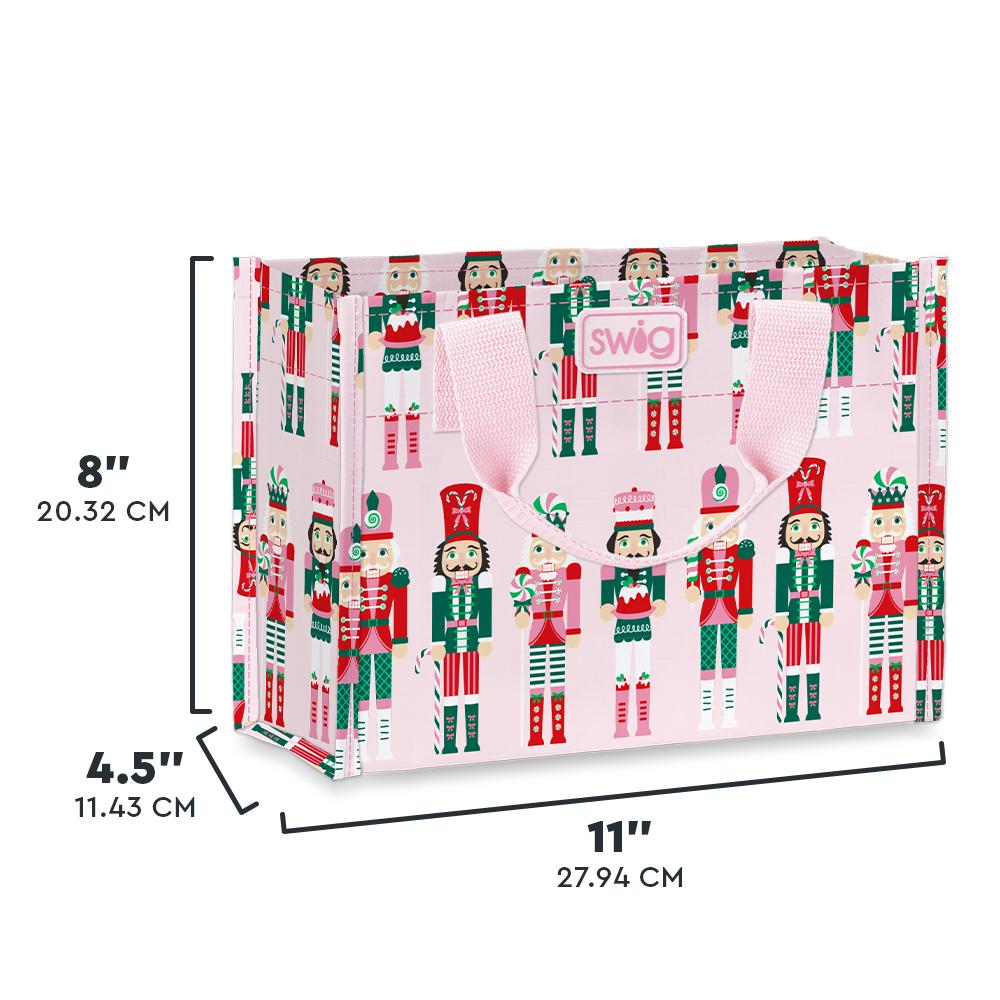 Swig - Reusable Gift Bag - Small - Sugar Plum Soldiers