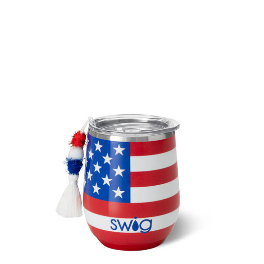 Swig - Stemless 14oz Wine - All American - Findlay Rowe Designs