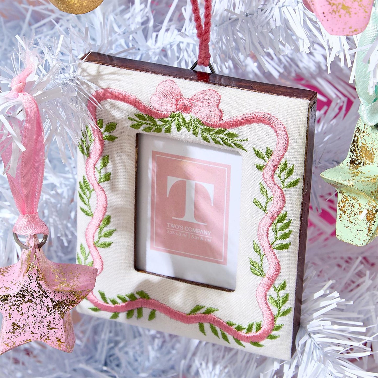 Ornament - Embroidered Photo Frame