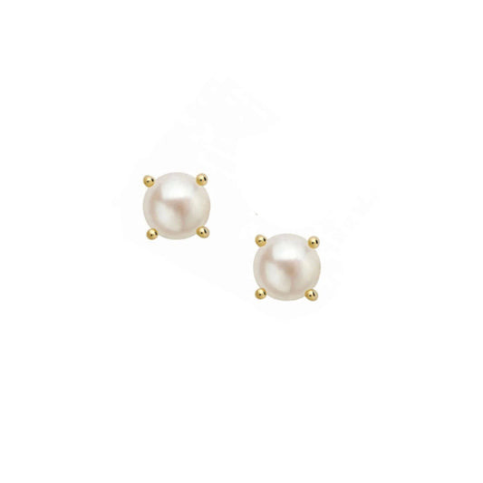 Spartina - Earrings - Shine Bright Mini Pearl Stud Earrings - Gold