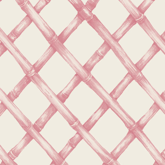 Hester and Cook - Cocktail Napkin - Pink Lattice - Findlay Rowe Designs