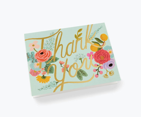 RIFLE PAPER CO. Mint Garden Thank You Boxed Card Set