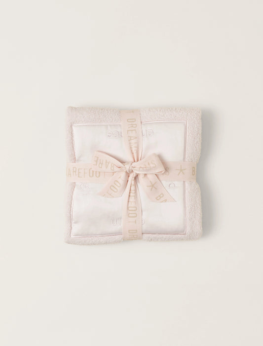 Barefoot Dreams - CozyChic® Satin Trim Receiving Blanket - Pink - Findlay Rowe Designs