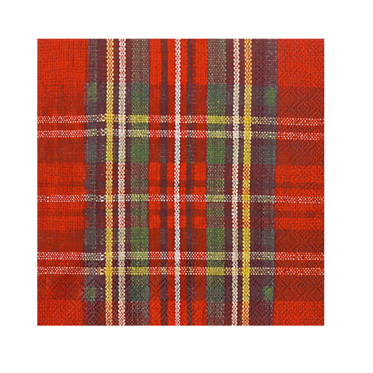Cocktail Napkins - Classic Check Christmas - Findlay Rowe Designs