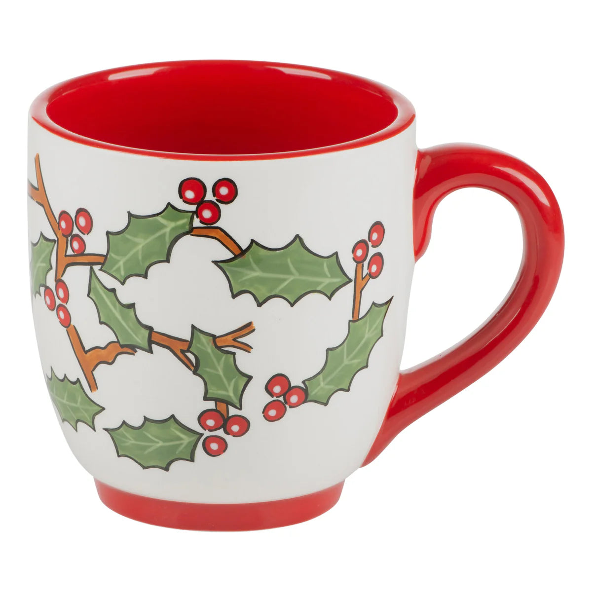Glory Haus - Mug - Red Bird Cardinal with Holly