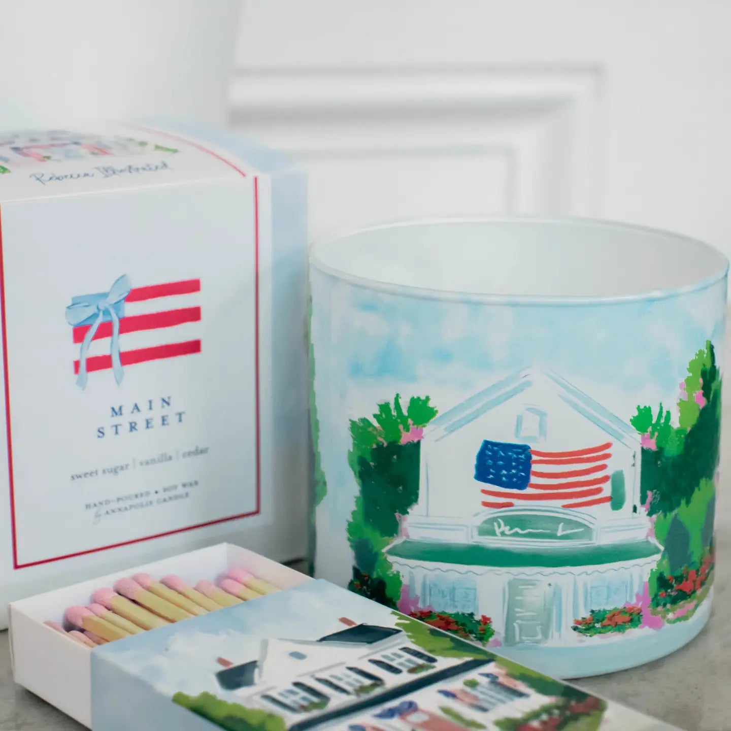 Rebecca Illustrated - Large Candle - Main Street