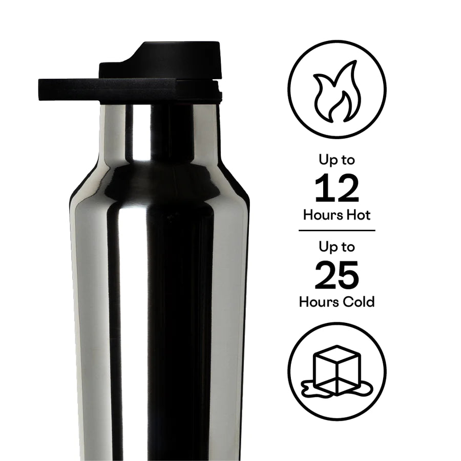 Corkcicle - 20oz Sport Canteen - Metallic Tungsten - Findlay Rowe Designs