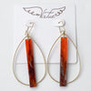 Virtue - Teardrop Hoop with Acrylic Bar - Findlay Rowe Designs