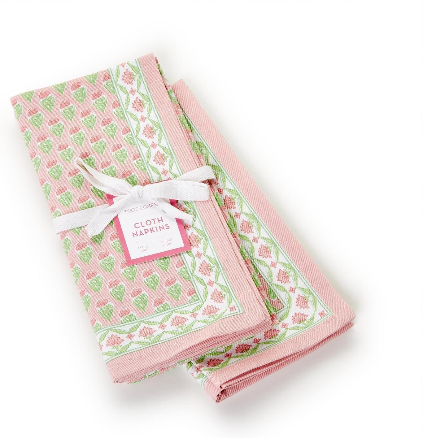 Cloth Napkins - Floral Block Print - Set 4 - Findlay Rowe Designs