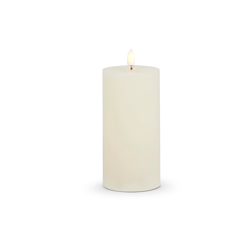 Candle - Flameless - Ivory Pillar - 3" X 6"