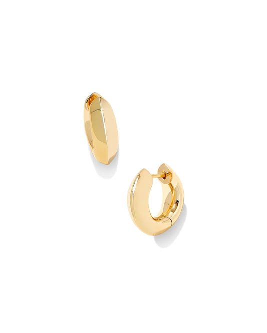 Kendra Scott - Mikki Metal Huggies - Gold - Findlay Rowe Designs