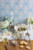 Mud Pie - Bud Vase - Gingham Blue Bow - Medium