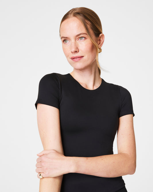 Spanx - Tee - Spanxsmooth Jersey Crewneck - Black - Findlay Rowe Designs