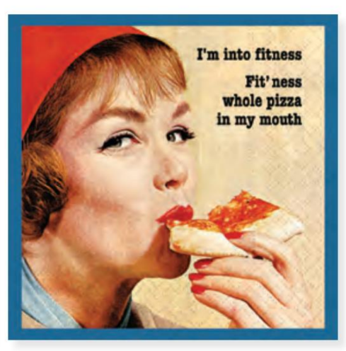 I'm into fitness 5" Cocktail napkin