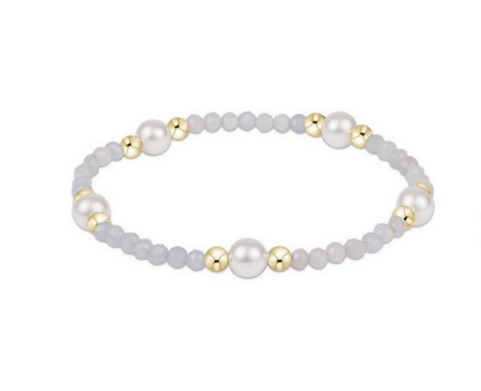Enewton - Purpose Pearl 6mm Gem Bracelet - Aquamarine - Findlay Rowe Designs