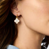 Julie Vos - Earring - Colette Hoop & Charm Earring - Chalcedony Blue - Findlay Rowe Designs