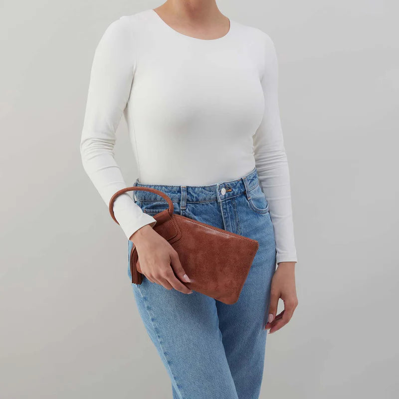Hobo - Sable Wristlet - Buffed Leather - Burnished Saddle - Findlay Rowe Designs