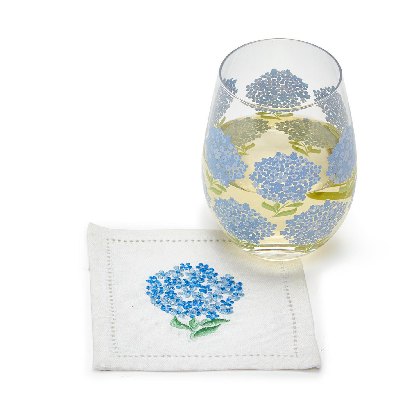 HYDRANGEA STEMLESS WINE GLASS