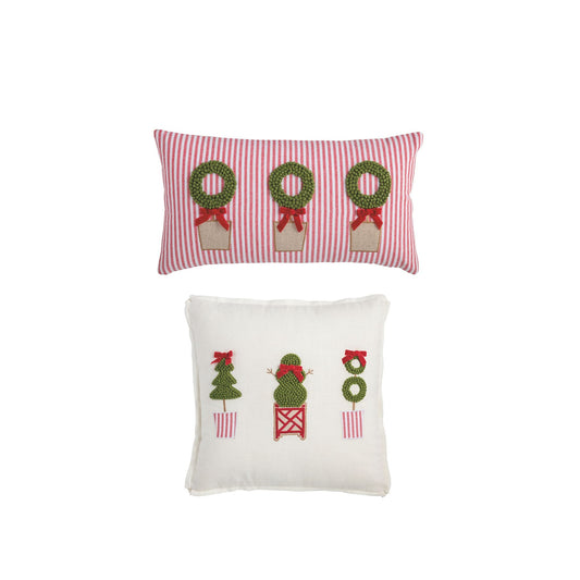 Mudpie - Pillows - Christmas Topiary - Assorted - Findlay Rowe Designs