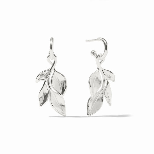 Julie Vos - Earring - Silver - Willow Hoop & Charm - Findlay Rowe Designs