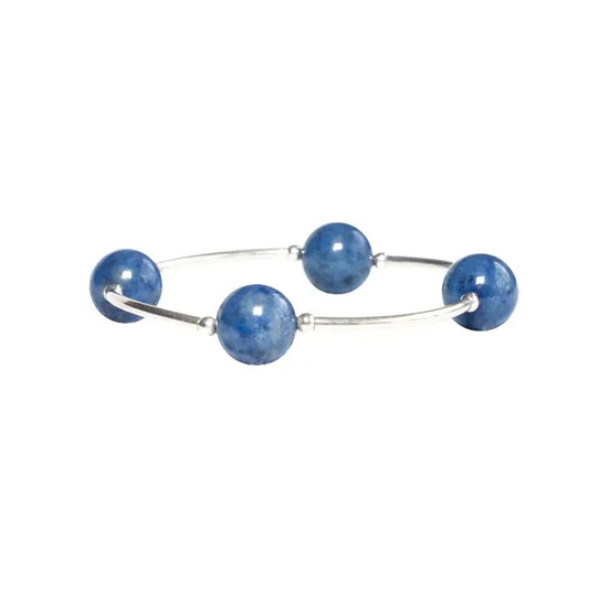 Made as Intended-12mm Denim Dumortierite Blessing Bracelet - Findlay Rowe Designs